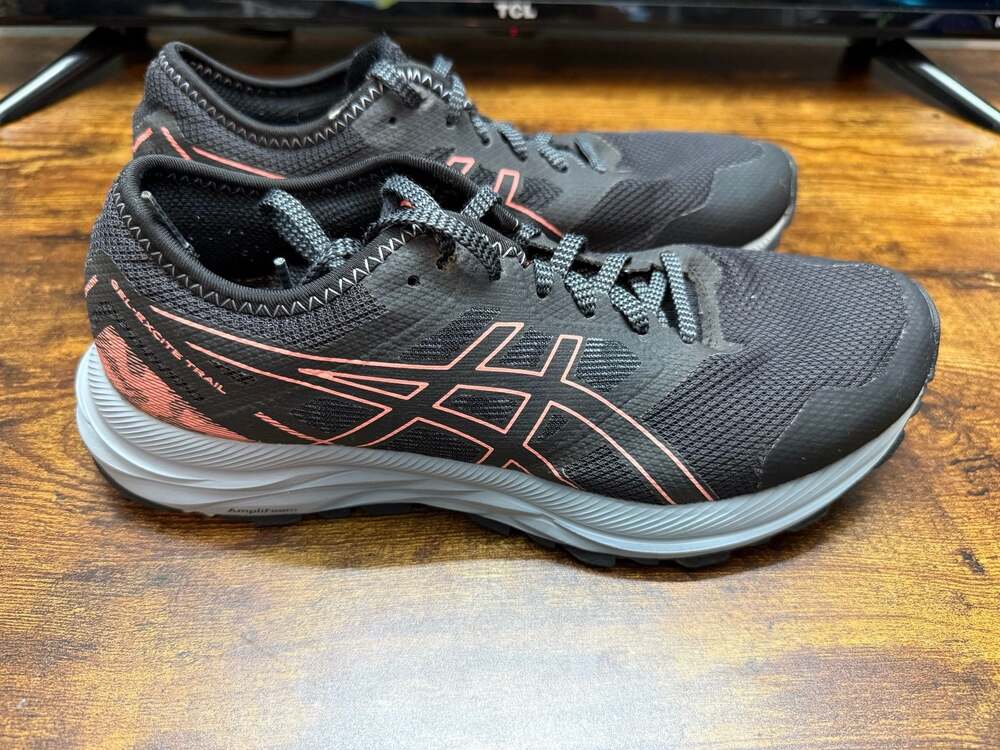 ASICS Women's Gel-Excite Trail Running Shoes in Black/Blazing Coral